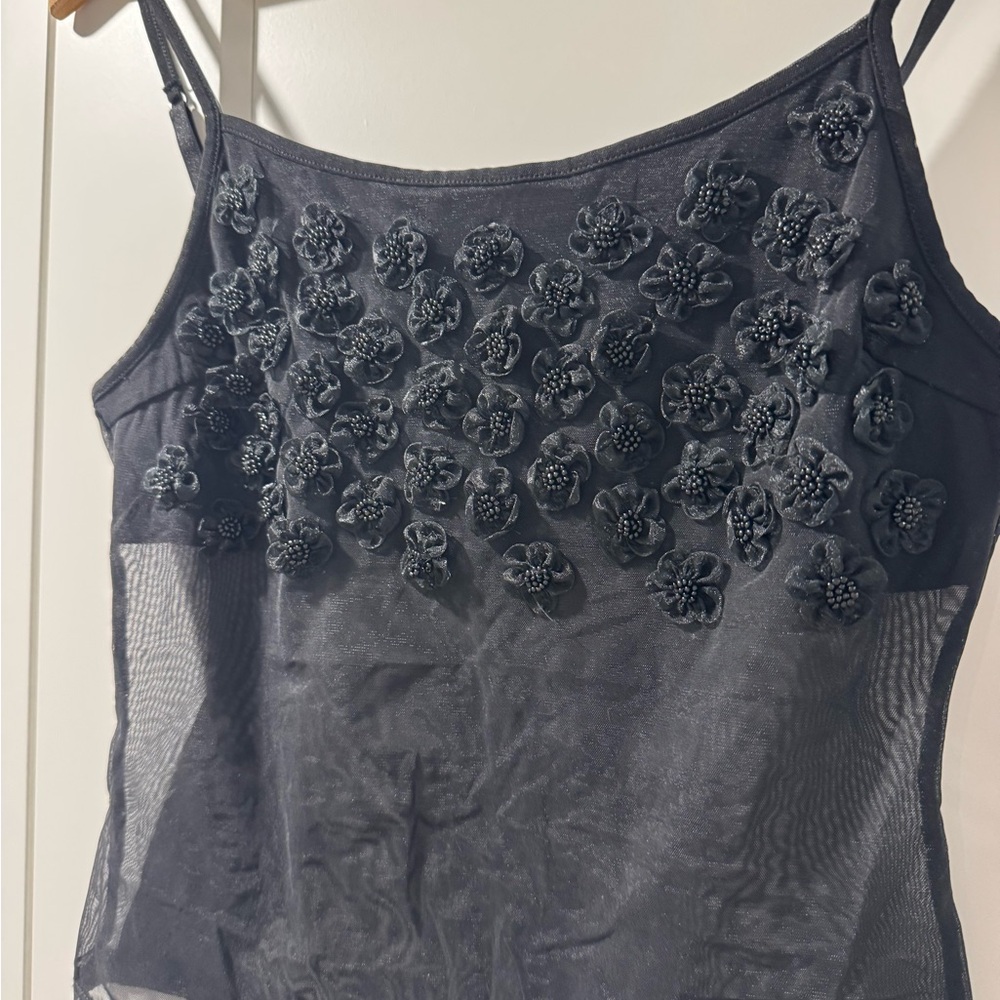 Intimissimi Black Sheer Lace Top - Picture 2 of 7